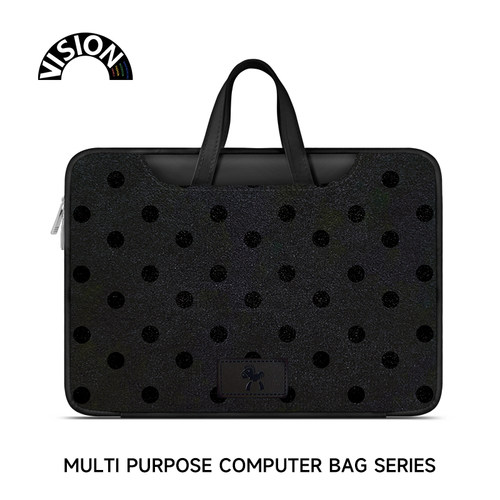 原创插画笔记本重磅电脑包