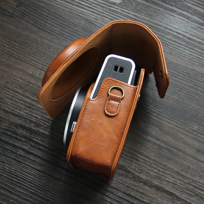 适用富士instax mini40相机包 复古皮套MINI40保护套单肩斜挎可爱