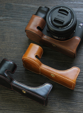 适用索尼A7CII相机套A7C2二代皮套A7C底座A7CR半套皮革复古