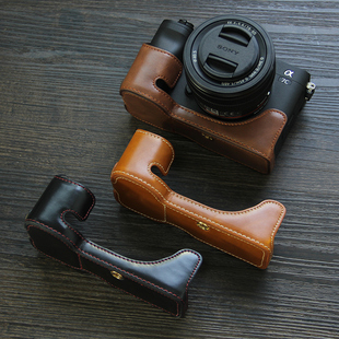 适用索尼A7CII相机套A7C2二代皮套A7C底座A7CR半套皮革复古