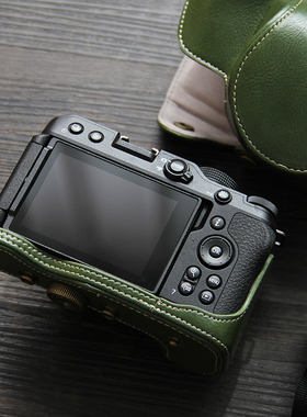 适用尼康Z50相机包 单肩斜挎复古皮套nikon z50半套保护套Z30底座