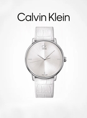CalvinKlein【清仓款】ck手表旗舰店女简约男表潮流时尚皮带女表