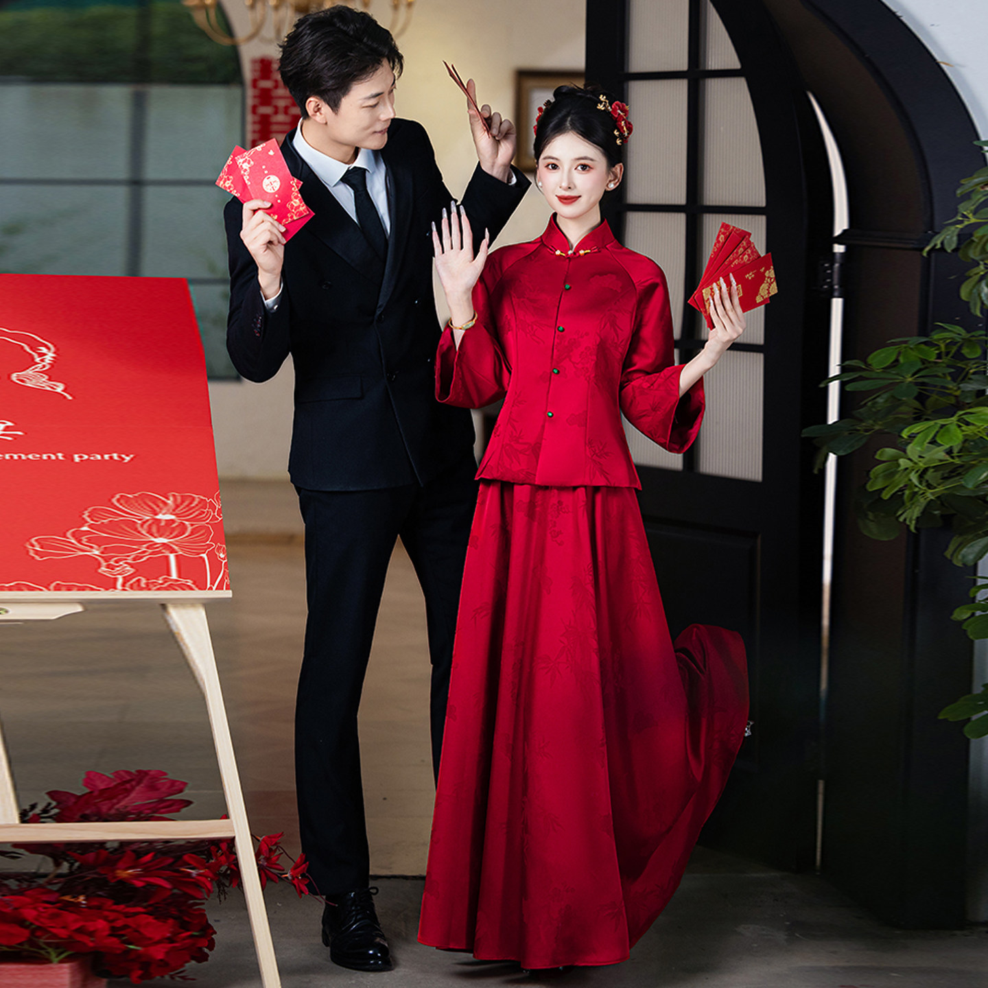 新中式秀禾服婚服2025新款敬酒服图片