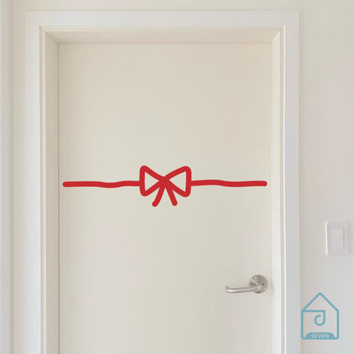 蝴蝶结可爱创意门贴橱柜衣柜卧室浴室厨房玻璃门防撞个性装饰贴纸