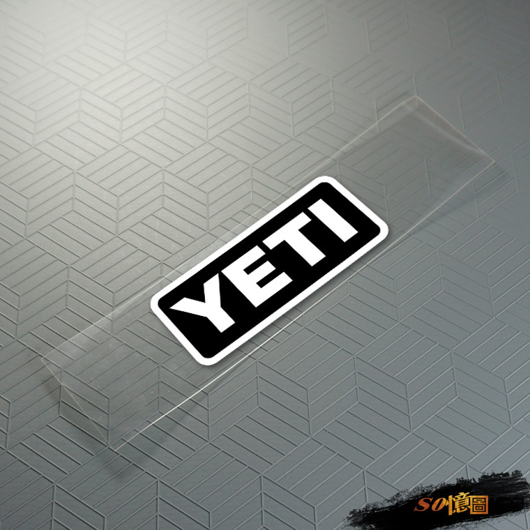 YETI 工具箱保温箱贴纸 户外露营收纳箱钓鱼箱车窗后档防水防晒