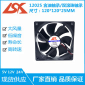 24V 12CM 厘米 全新12025风扇USB 散热 12V 48V电脑 机箱风扇