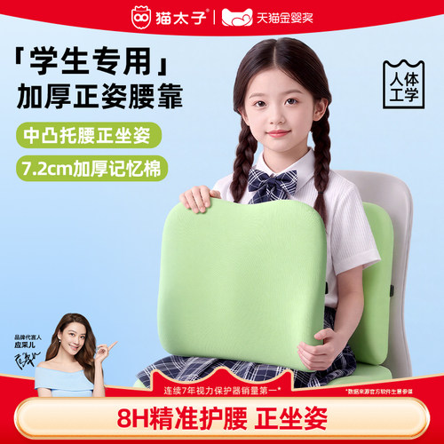 猫太子学生正姿腰靠久学不累