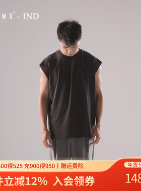 柏屋赵磊IND系列现代舞训练背心纯棉男女无袖练功服上衣121102002