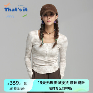 it&BAIWU艺术晕染长袖 T恤ZLJ24581011 周丽君联名系列That