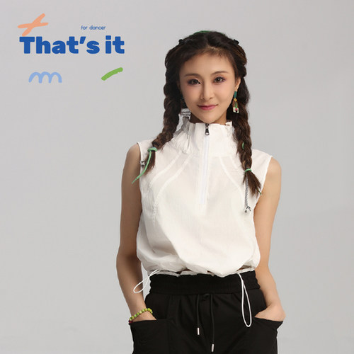 周丽君联名系列That's it&BAIWU无袖收腰机能背心ZLJ24581038
