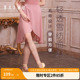 柏屋芭蕾舞蹈半身中长裙半身裙一片式 系带体操裙外搭裙121143004