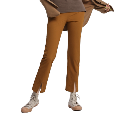 周丽君联名系列That's it&BAIWU前开叉微弹九分休闲裤ZLJ24581013