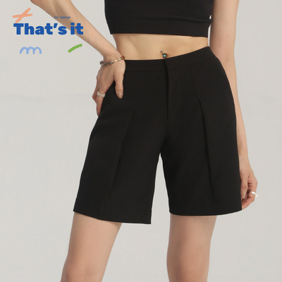 周丽君联名系列That's it&BAIWU微弹休闲四分裤ZLJ24581048