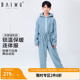 柏屋加绒连体服儿童男连帽热身舞蹈服跑步保暖外套冬123415027