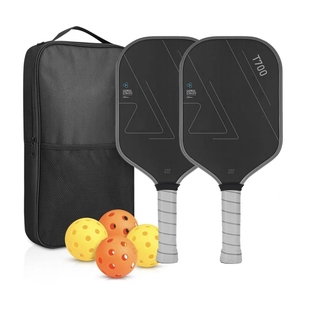 T700热销布纹磨砂碳纤维匹克球拍一体16MM比赛高端专用