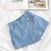 Quần short bé gái denim hè 2019 quần trẻ em mới trong phần bé trai cô gái mảnh khảnh của váy bé gái - Quần jean quần jean bé trai