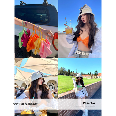 XinleiLin五色吊带背心上衣女