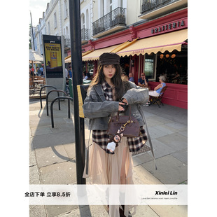 解构设计感不规则流浪艺术风蕾丝雪纺半裙 圣马丁 Xinlei Lin