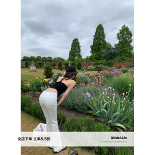 Lin 白牛仔裤 曲瘦有致 白月光微喇黑 这个夏天必须拥有 Xinlei