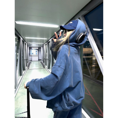 XinleiLin双色水洗卫衣套装