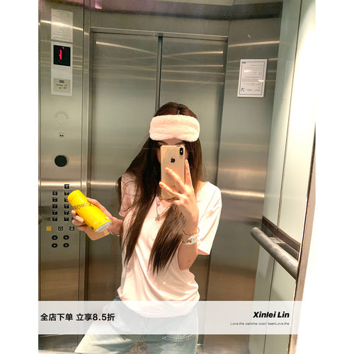 XinleiLin三色宽松百搭短袖T恤