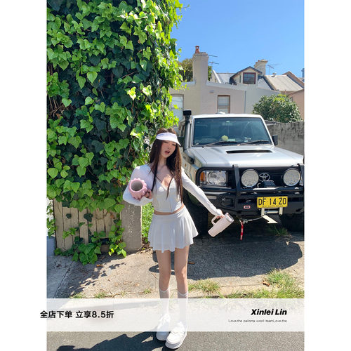 XinleiLin三色防晒长裤开衫套装