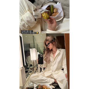 海岛绒秋珊瑚绒印花压花睡衣加厚家居服 睡眠kitty猫 Xinlei Lin