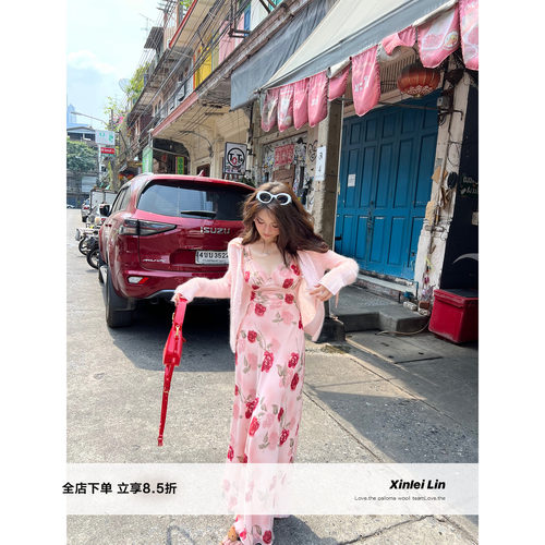 XinleiLin长短款印花连衣裙子
