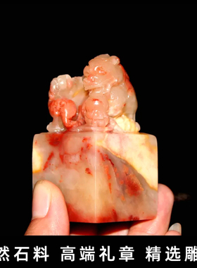 篆刻印章书法字画定做寿山石老挝石玉玺古兽狮印钮玉石章料礼品章