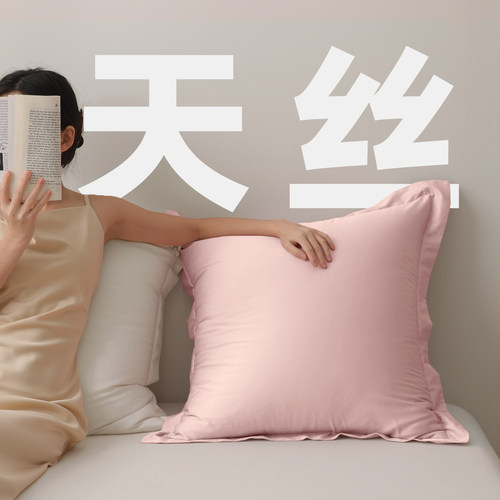 天丝100%莱赛尔纤维抱枕套卧室