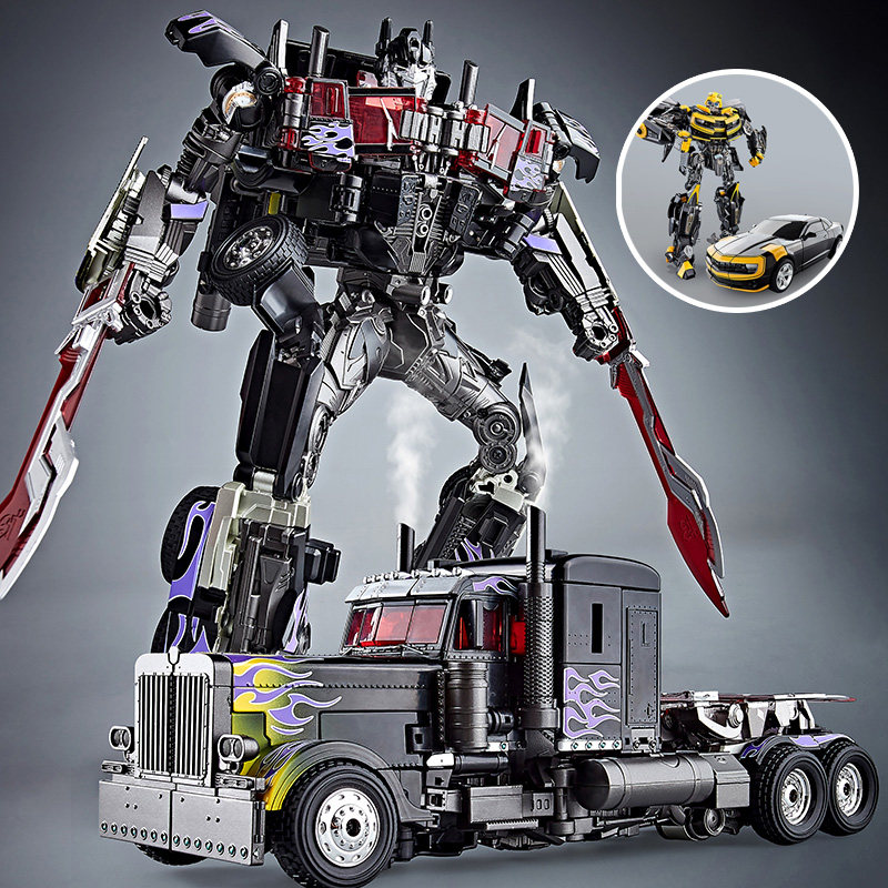 暗黑擎天战将柱黑化变形正版大黄蜂机器人金刚mm01天火骑士合金版