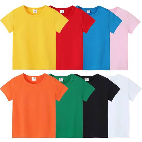 2-12Years Summer children's short sleeve T-shirt cotton baby