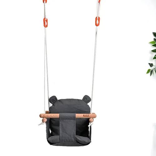 Baby Canvas Swing Chair Hanging Wood Children Kindergarten T