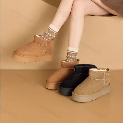 Winter Women Snow Boots 2025 Plush Warm Anti Slip Comfortabl