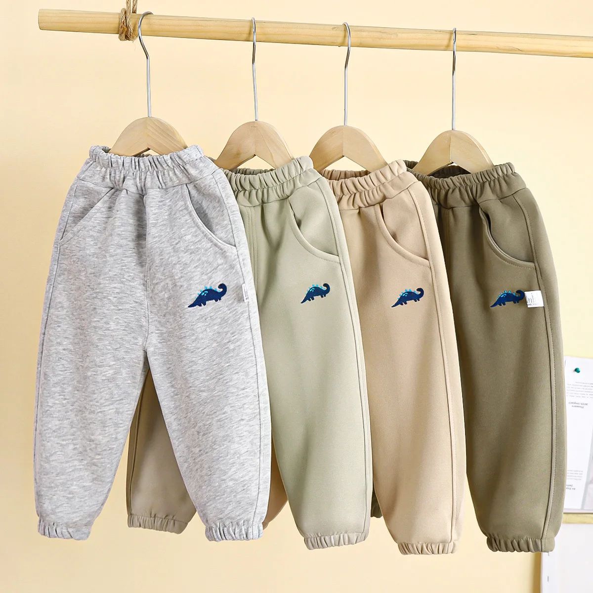 Baby Girls Boys Pants Pocket Long Trousers For Kids Toddler