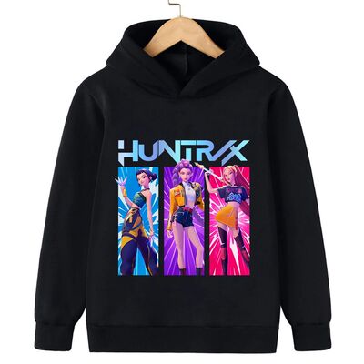 KPop Demon Hunter Rumi Derpy Cartoon Girls Boy Hooded Sweats
