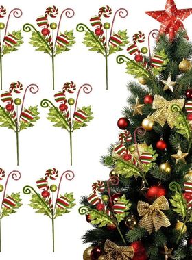 Christmas Tree Decoration Ornament with Gold Scallion Sparkl