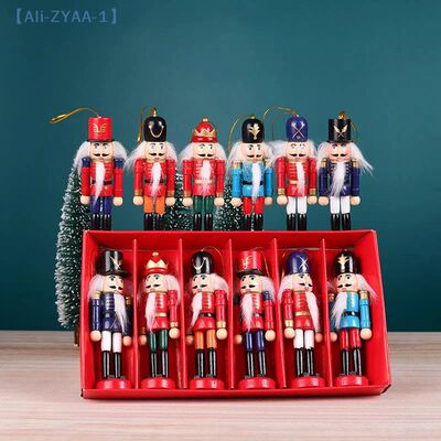 【ZYAA-1】1/3/6Pcs Desktop Decor 12cm Miniatures Nutcracker