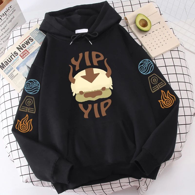 Avatar The Last Airbender Hoodie Men Women Appa YIP Letter P