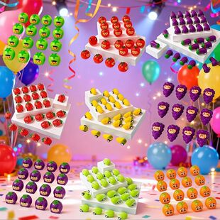 Cartoon 24Pcs Car Fruit for Theme Baby Shower Birthday