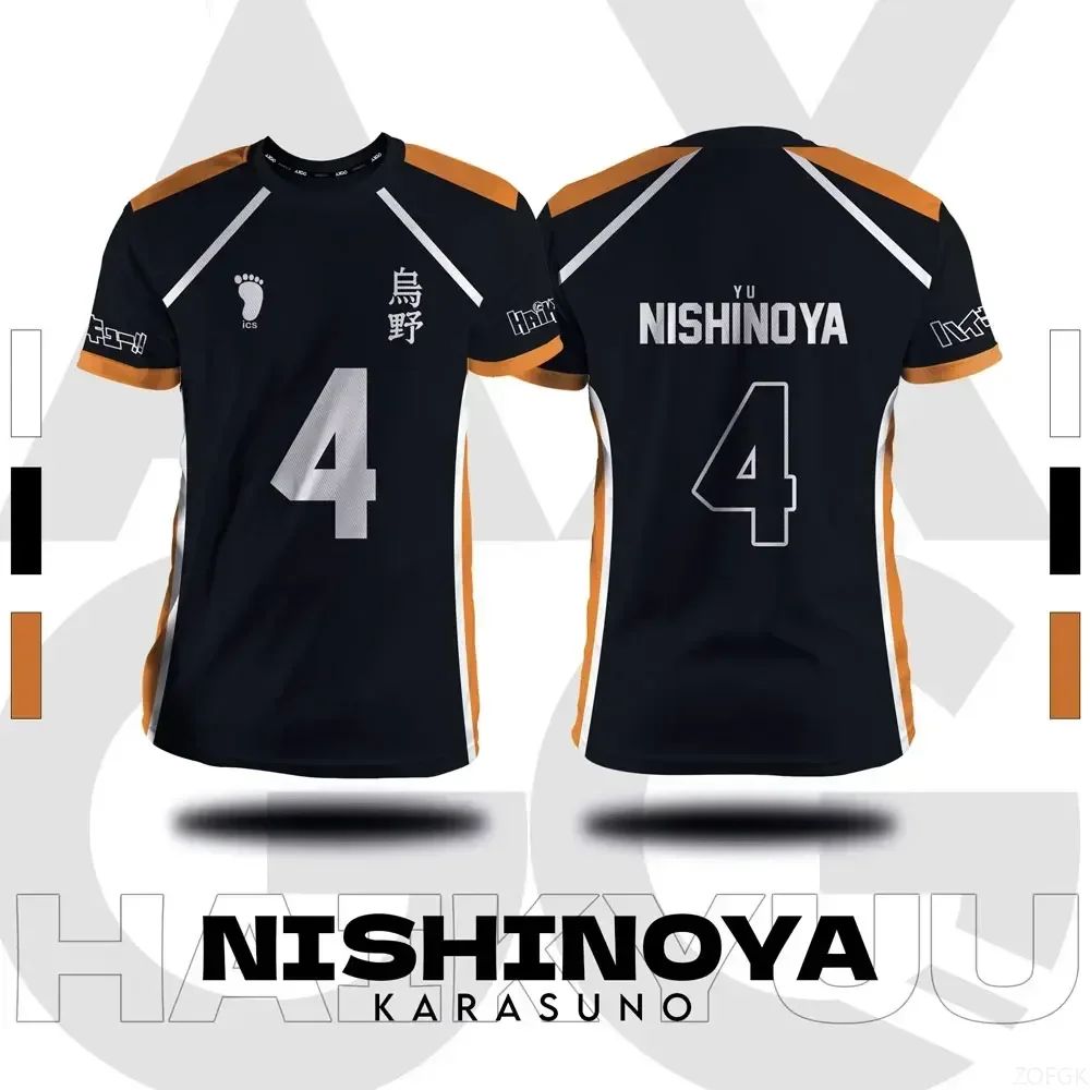 Haikyuu Fukurodani Hinata Cartoon Anime Cosplay Men Jersey S图片