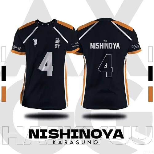 Haikyuu Fukurodani Hinata Cartoon Anime Cosplay Men Jersey S