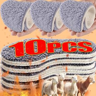 Cashmere Warm Insoles 5pairs Plush Winter with Fleece Unisex