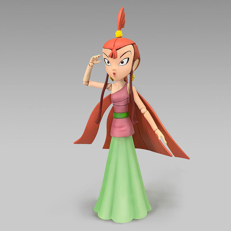 官方正版 央视动画片哪吒传奇 小龙女可动手办人偶1/12模型摆件