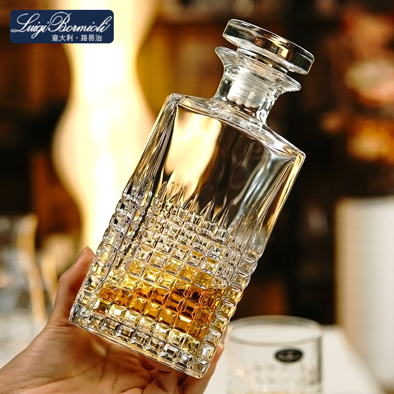 意大利进口无铅水晶玻璃酒樽洋酒壶红酒瓶密封酒瓶创意酒具醒酒器,餐饮具,醒酒器,淘宝优惠券,粉丝福利购,淘宝优惠卷