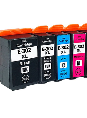 适用爱普生EPSON 302 T302墨盒XP6000 XP6100打印机黑色墨盒T302X