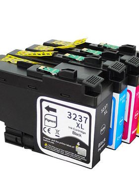 适用兄弟Brother LC3237墨盒MFC-J6947DW打印机黑色颜料墨水黄色