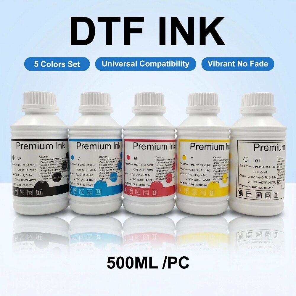 白墨烫画墨水 烫画墨水 水性涂料DTF热转印墨水 DTF专用墨水