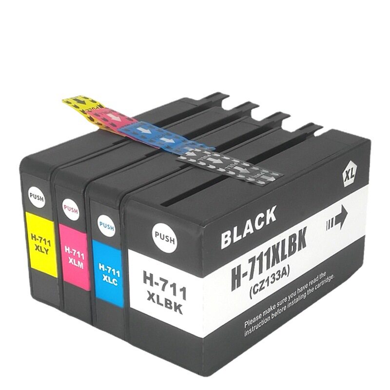 适用惠普HP711XL墨盒T120 T520 T525 T530绘图仪打印机墨盒HP711