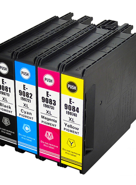 适用爱普生Epson WF-6090DW/6590DWF打印机墨盒T9081 T9082黑色